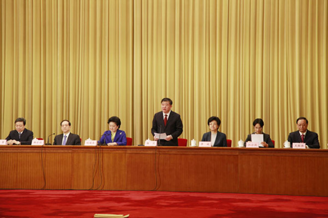 陈竺会长作报告